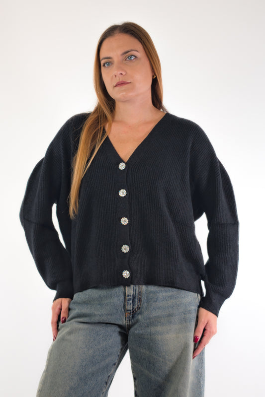 AI26 Susy Mix Cardigan AI51079B Nero