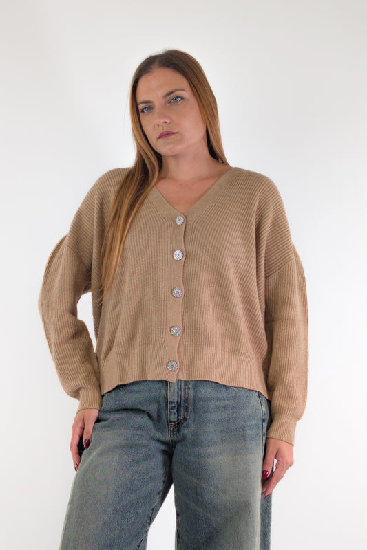 AI26 Susy Mix Cardigan AI51079B Safari