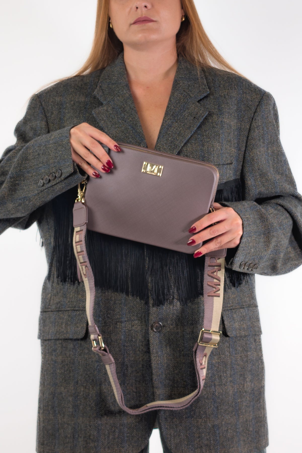 Marc Ellis Borsa FLAT FLOWE CHOCO/LIG GOLD