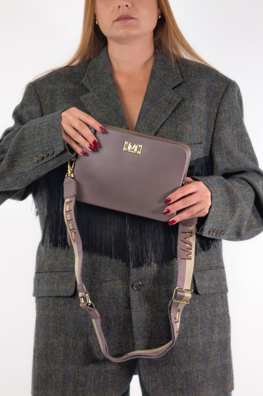Marc Ellis Borsa FLAT FLOWE CHOCO/LIG GOLD