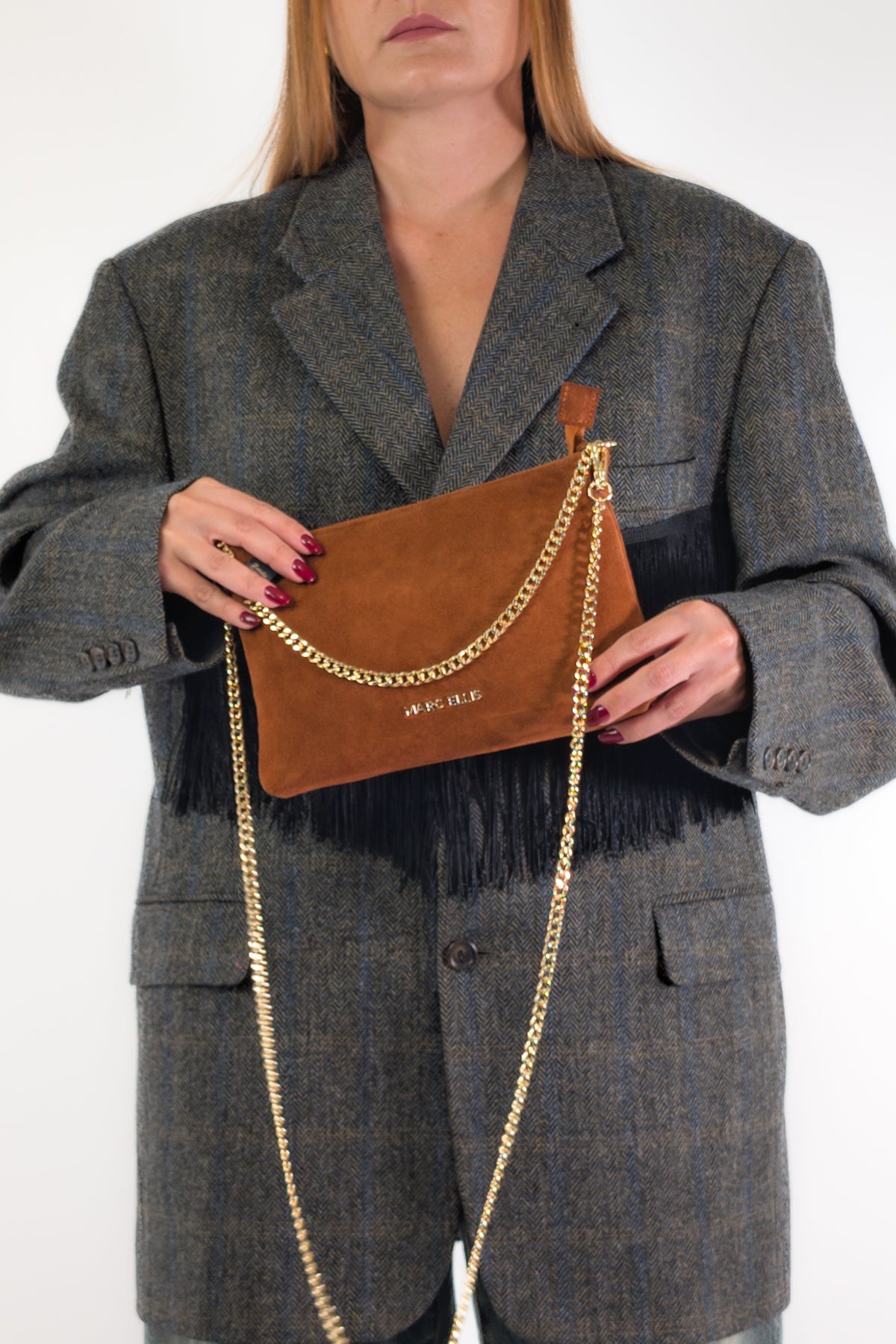 Marc Ellis Borsa ESTER CM DARK TAN / GOLD