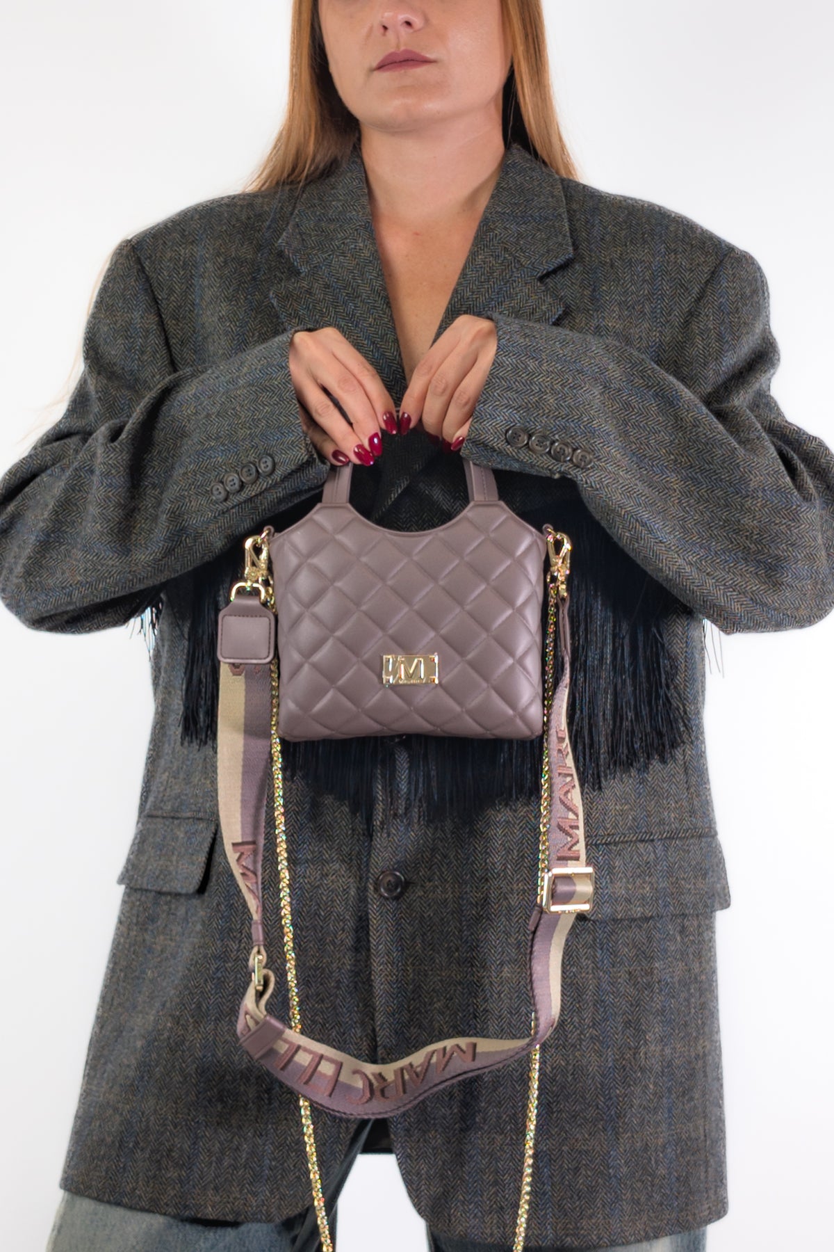 Marc Ellis Borsa FLAT TEEN CHOC / LIGHT GOLD