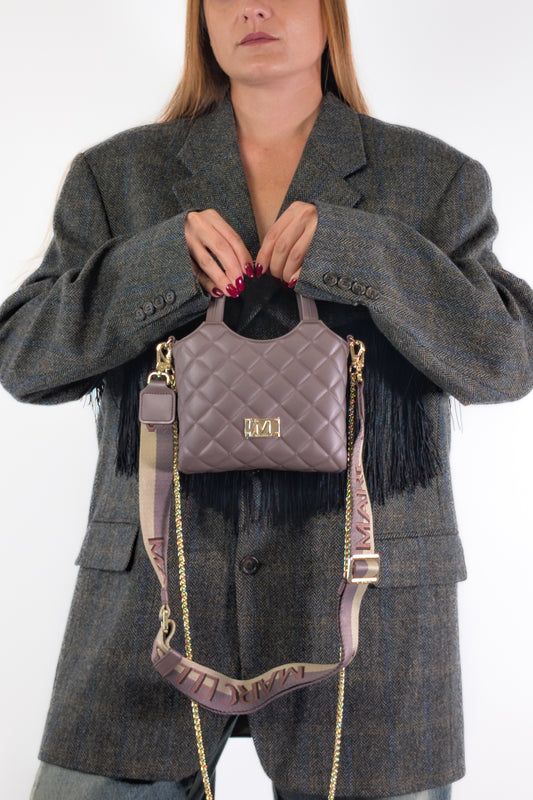 Marc Ellis Borsa FLAT TEEN CHOC / LIGHT GOLD