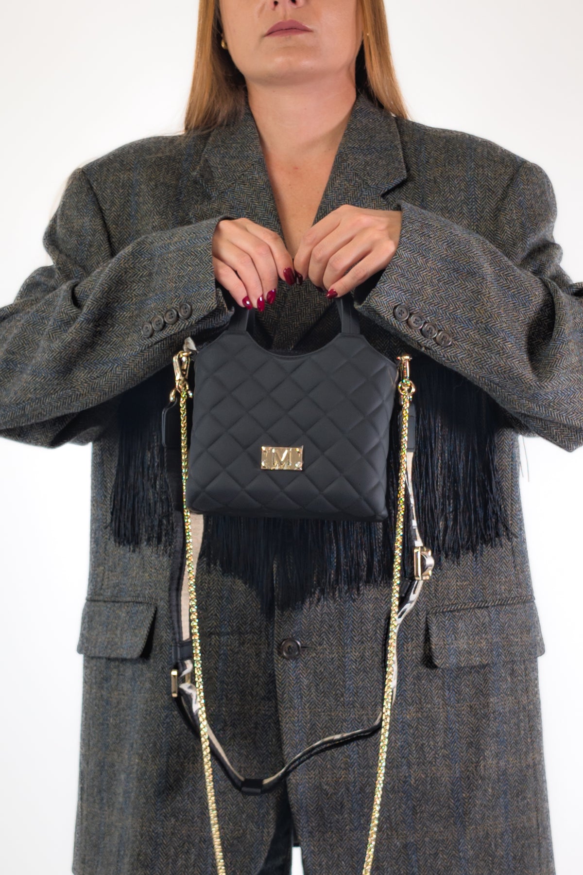 Marc Ellis Borsa FLAT TEEN BLACK / LIGHT GOLD