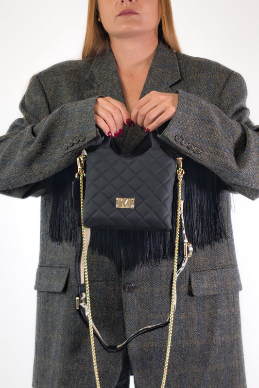 Marc Ellis Borsa FLAT TEEN BLACK / LIGHT GOLD