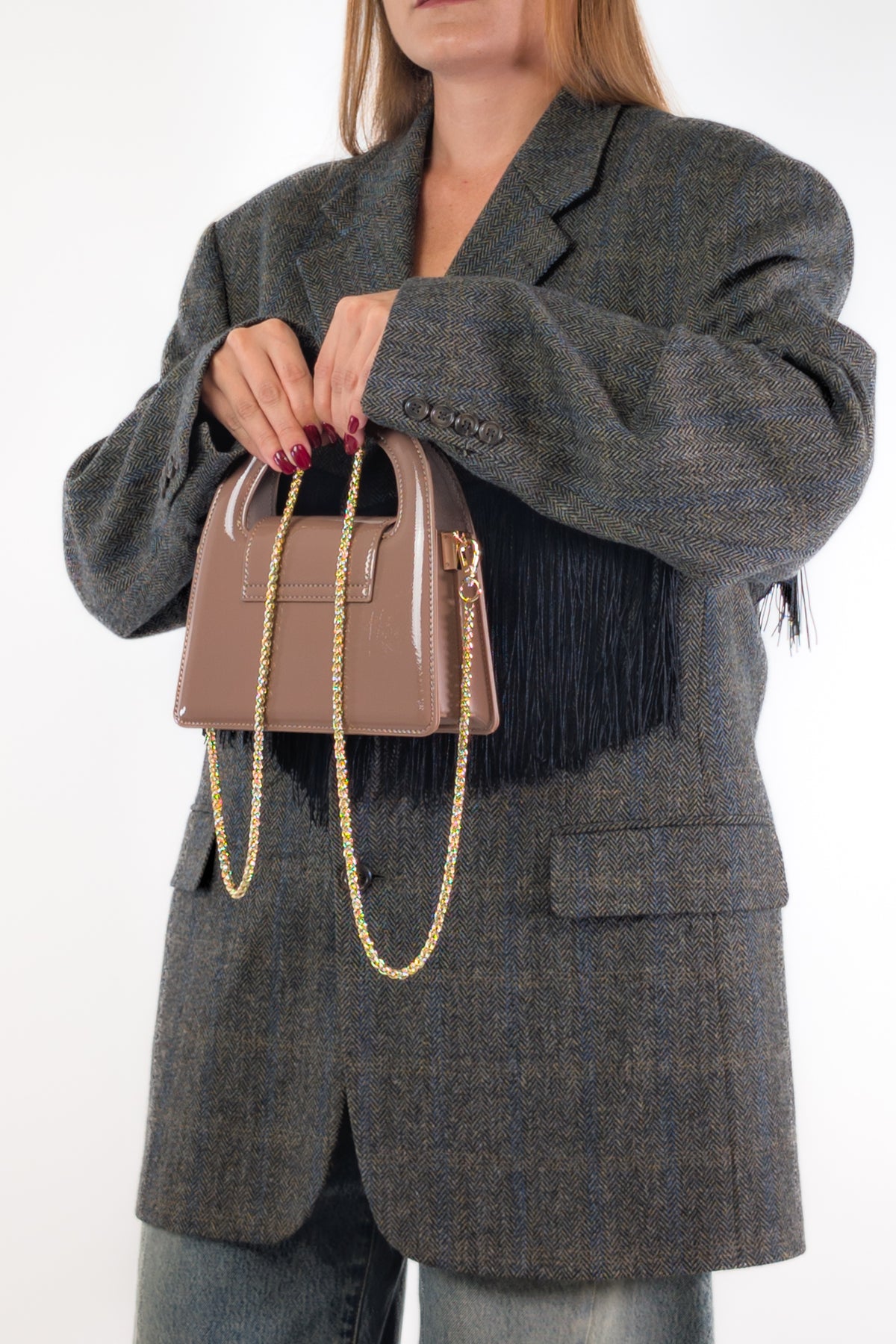 Marc Ellis Borsa BERRY TAUPE / LIGHT GOLD