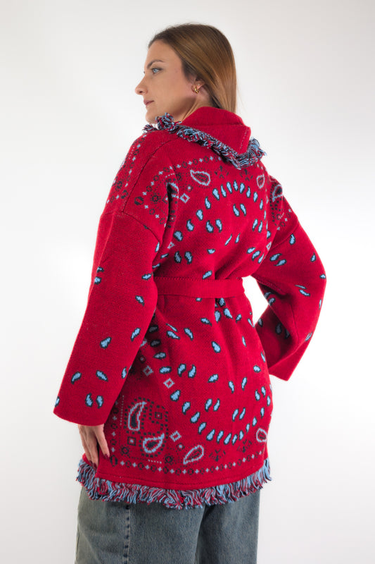 AI26 Tensione In Cardigan W6HMG38A400 Rosso