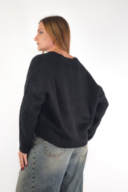 AI26 Susy Mix Cardigan M212 Nero