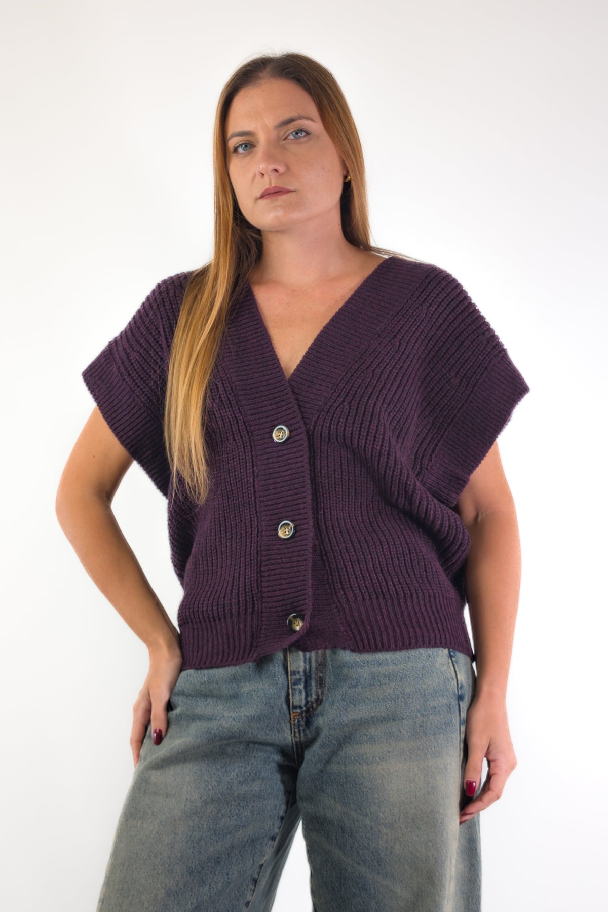 AI26 Susy Mix Gilet 3171 Prugna
