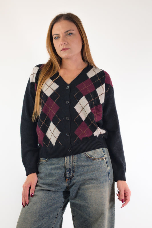 AI26 Susy Mix Cardigan HS26805 Nero