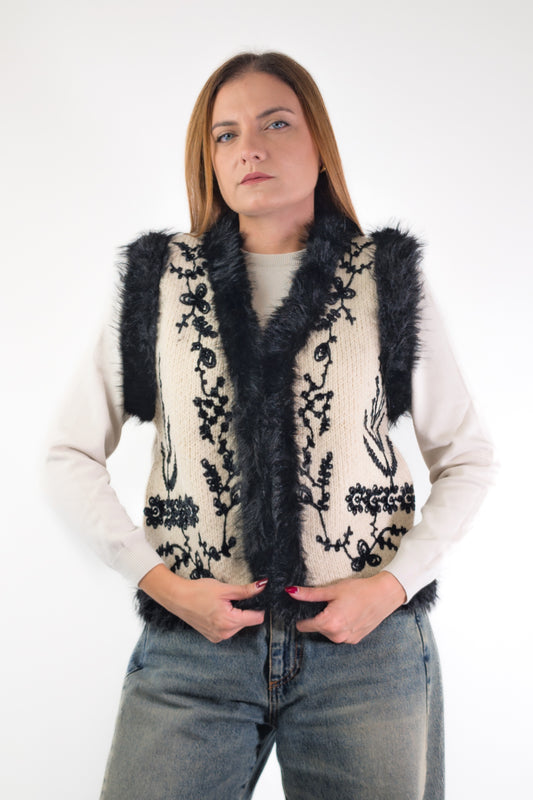 AI26 Susy Mix Gilet M367 Latte