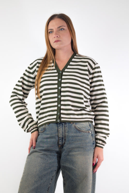 AI26 Susy Mix Cardigan M202 Militare