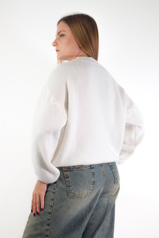 AI26 Luxury Maglia A4579 Io Volevo Solo Lamentarmi Bianco