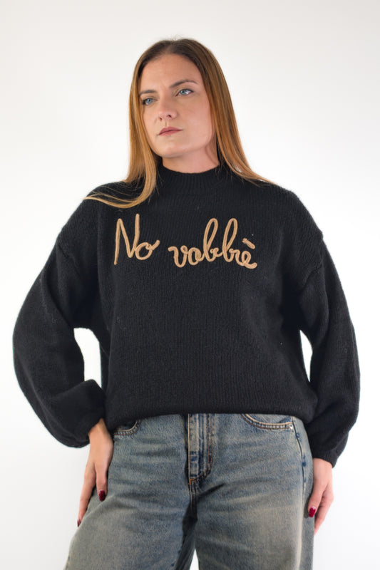 AI26 Luxury Maglia A2702 No Vabbè Nero/Cammello