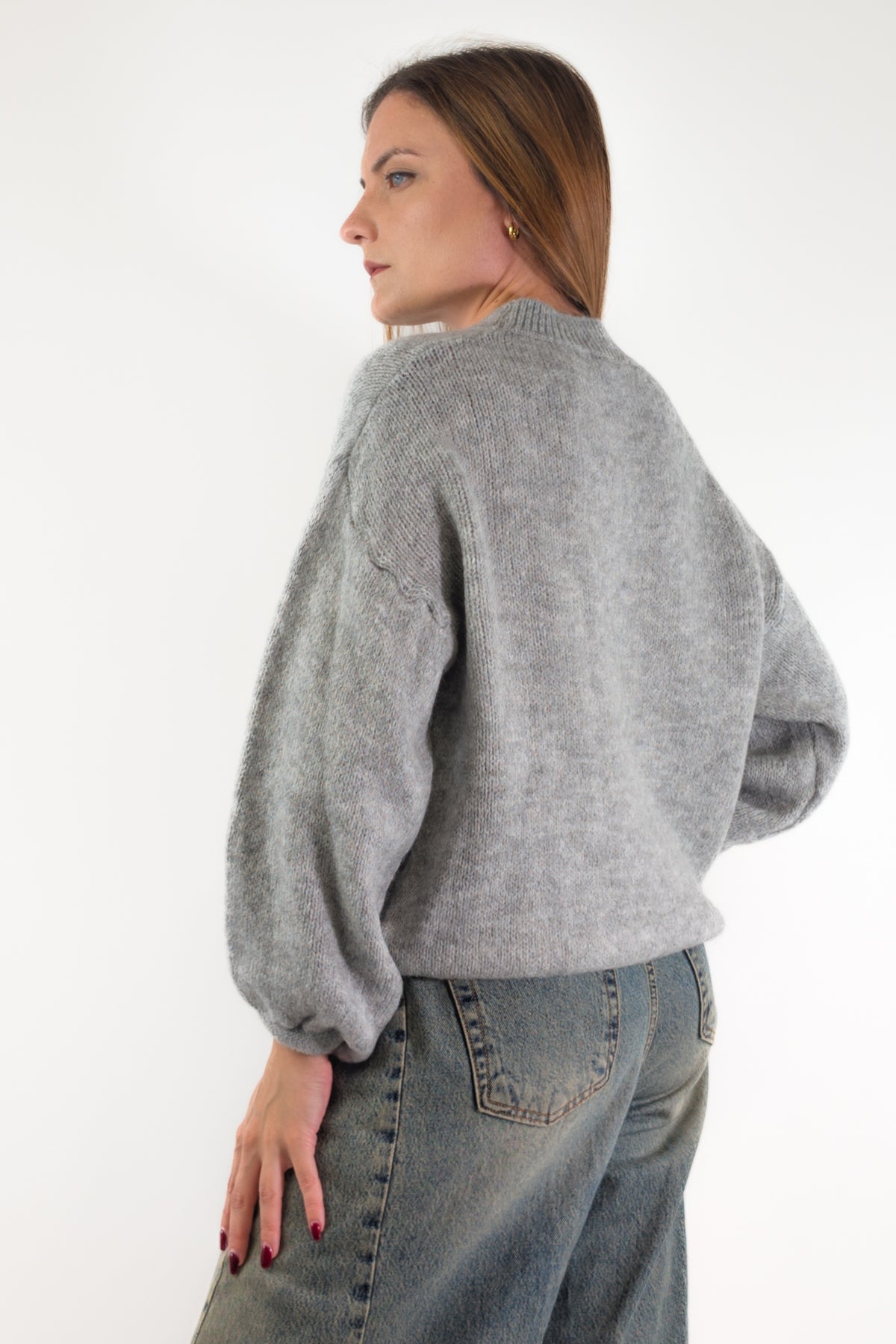 AI26 Luxury Maglia A2702 No Vabbè Grigio