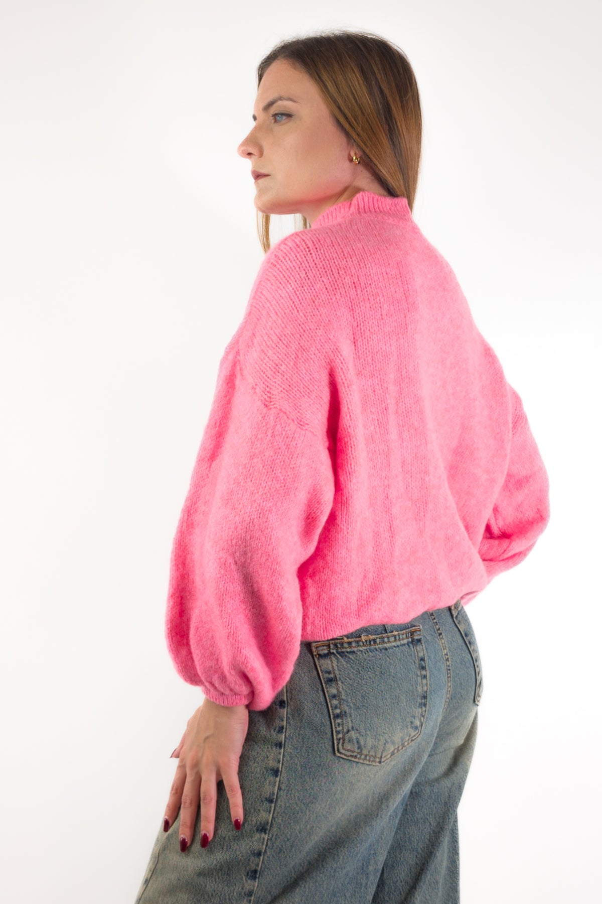 AI26 Luxury Maglia A2702 No Vabbè Rosa