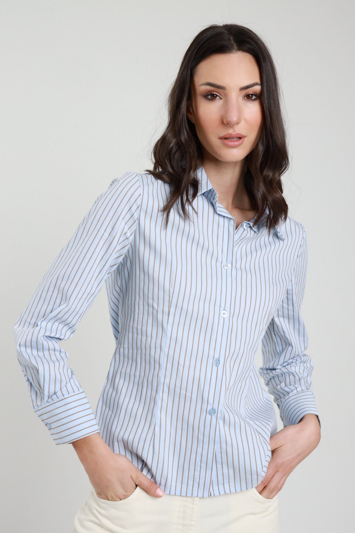PE26 Susy Mix Camicia PA748 Celeste