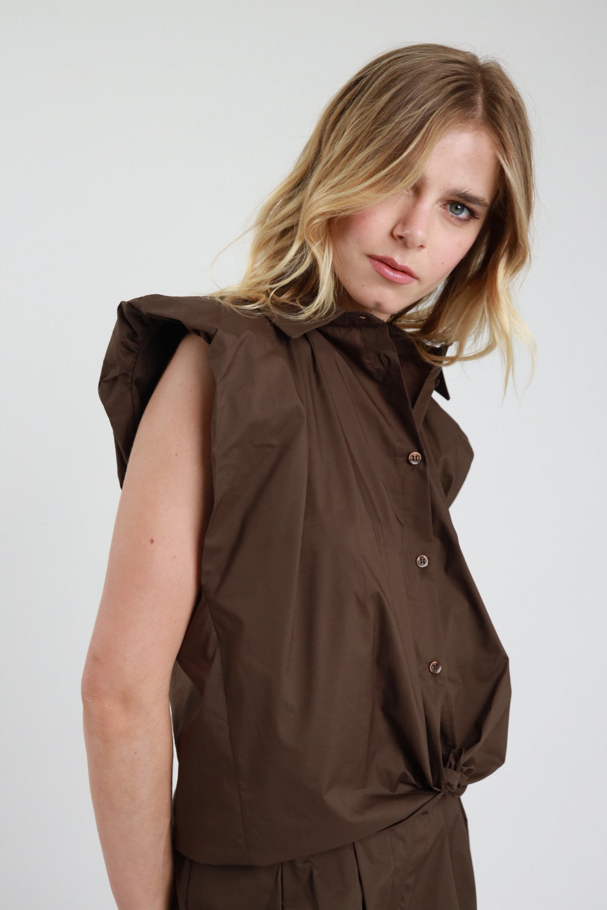 PE26 Susy Mix Camicia SMXCM0049 Moro