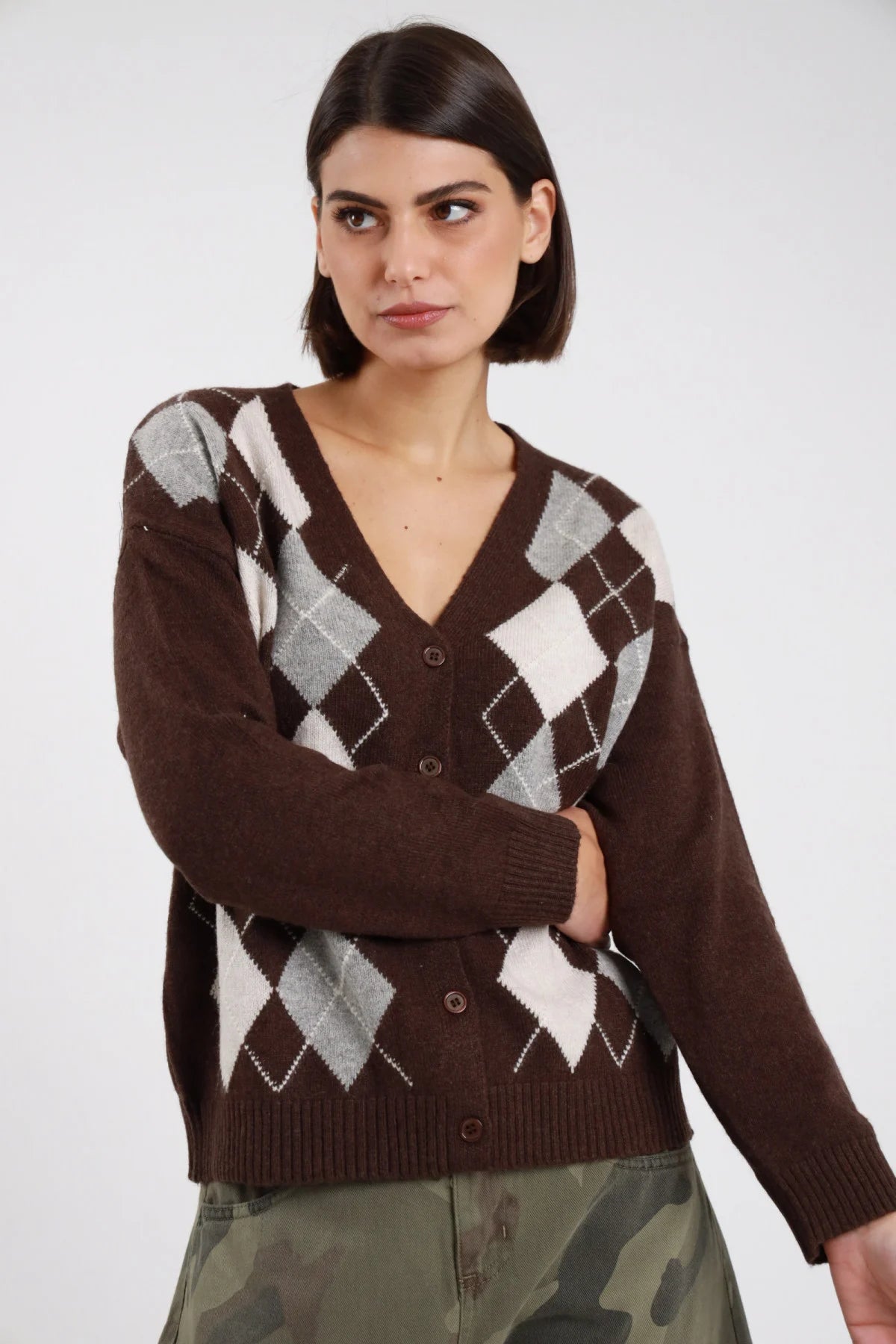 AI26 Susy Mix Cardigan HS26805 Moro