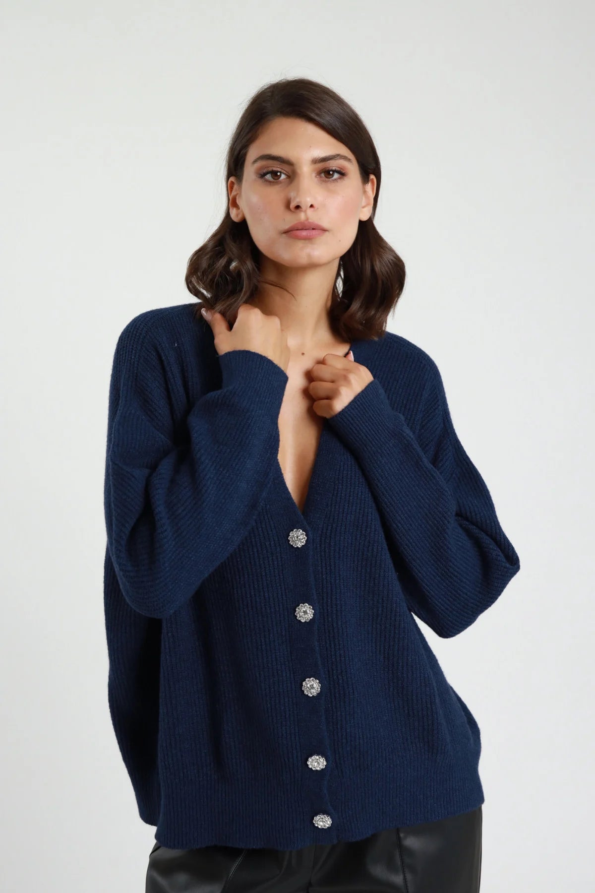 AI26 Susy Mix Cardigan AI51079B Blu