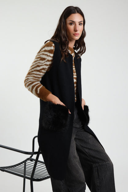 AI25 Susy Mix Gilet 12017 Nero