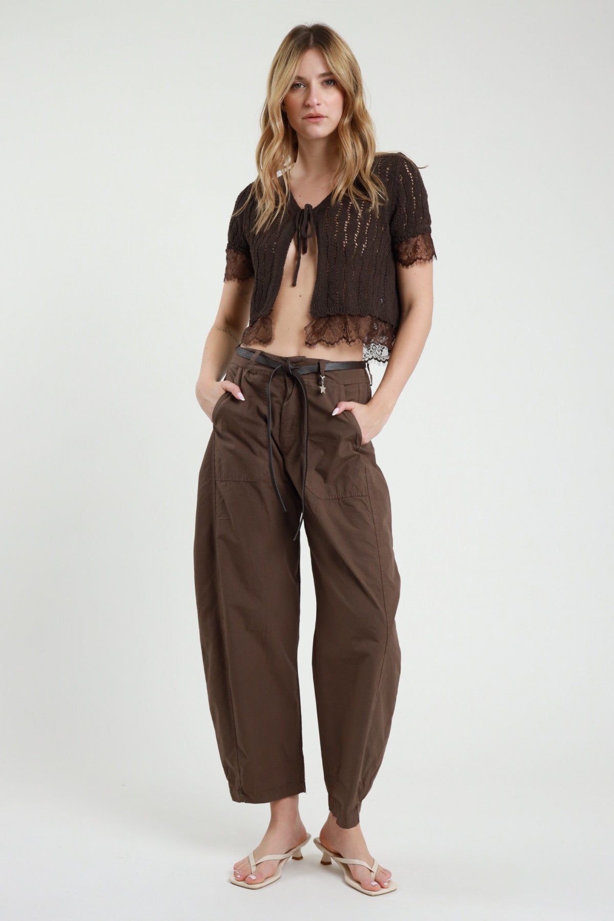 PE26 Susy Mix Pantalone 58300TL Moro