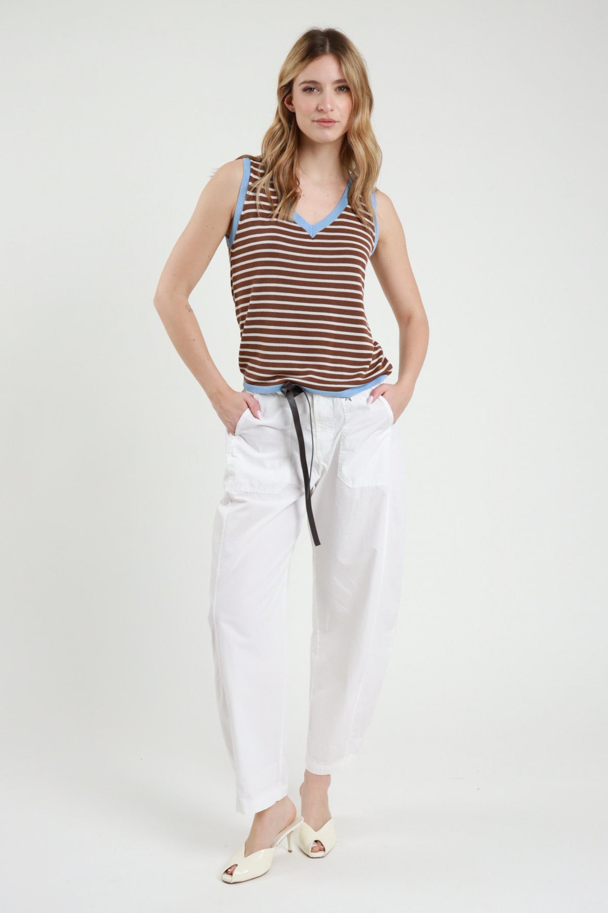 PE26 Susy Mix Pantalone 58300TL Latte