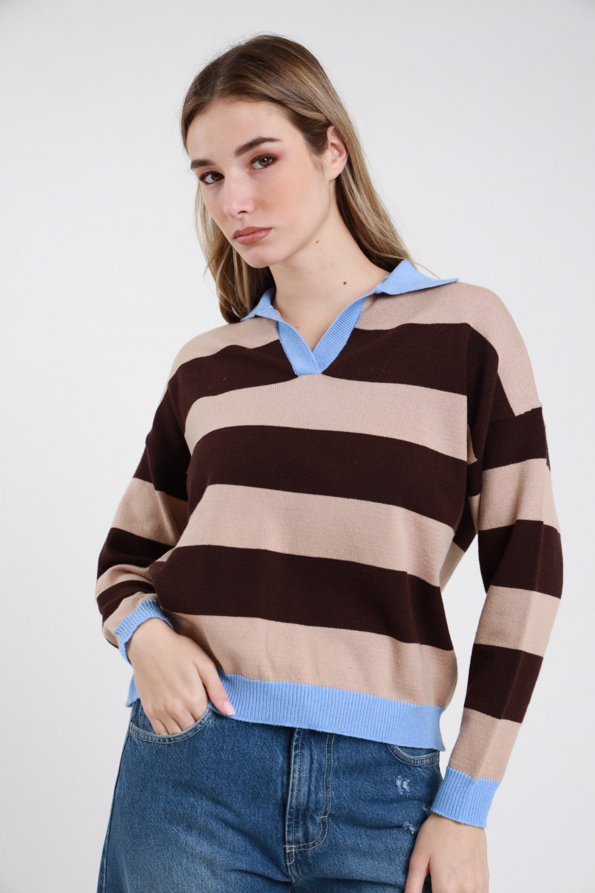 AI26 Susy Mix Maglia AI51360 Celeste